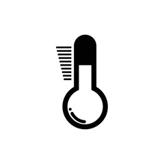 Simple Thermometer icon for website, apps, development, and graphic resource 