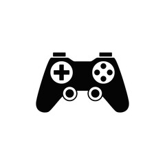 gamepad,  joystick icon in black flat glyph, filled style isolated on white background