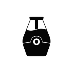 humidifier icon in black flat glyph, filled style isolated on white background