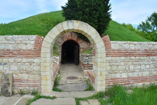 Antique domed tomb "Kukhata grave" 4th century AD. Pomorie, Bulgaria
