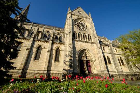 Iglesia de Saint André, neogotico, siglo XIX, Chateauroux , France,Western Europe