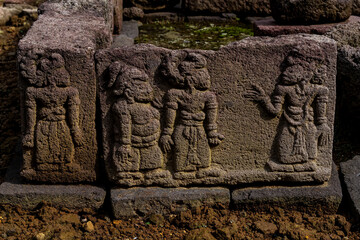 SCULPTURES - Reliefs of historical relics around the western slopes of Mount Lawu, estimated to have been built around the 14th-15th century AD.