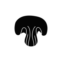 Cremini icon in black flat glyph, filled style isolated on white background