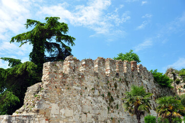 Closeup of Brick Wall in Albania