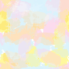 watercolor seamless pattern, rainbow colors girly print, artistic pastel background
