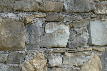 Ancient wall made of stones.