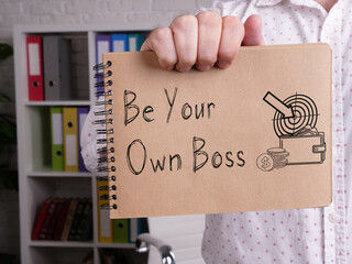 Be Your Own Boss is shown using the text