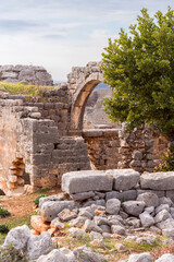 Ruins of antique city of Kanlidivane