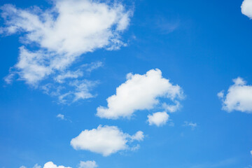 Fototapeta na wymiar clouds on blue sky can be use as background 