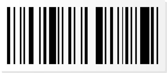 Product barcode and qr code clip art