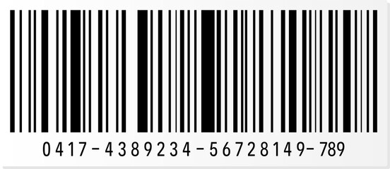 Product barcode and qr code clip art