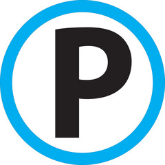 Obraz premium Parking area sign vector