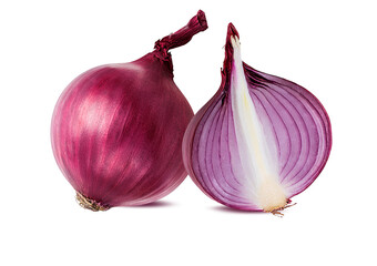 Onions isolated on a white background