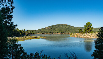 Hill over Blue Mountain Lake - 521272053