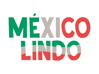 illustration of mexico lindo
