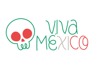 viva mexico lettering