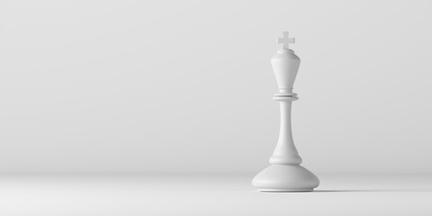 Chess king winning business concept of leadership. Strategy game