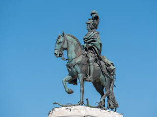 Reiterstatue König João I in Lissabon