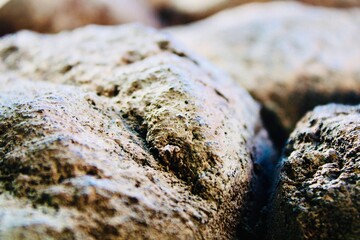 Close up of rock wall
