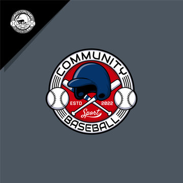 baseball illustration for emblem logo or symbol