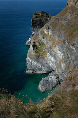 Cliff on the Cornwall coast