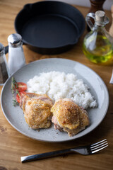 grilled chicken thigh with white rice
