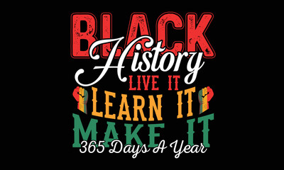 Black History Month T-shirt Design