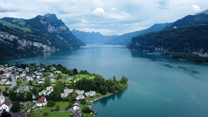 |Weesen,  Szwajcaria, Alpy, Góry, turystyka, krajobraz, charakter, lato, góra, podróż, Wakacje,...