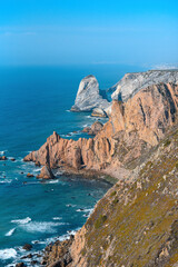 Cabo da Roca, Portugal. Cape Roca westernmost point of the European continent