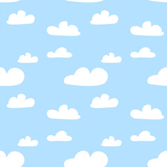 seamless pattern with clouds