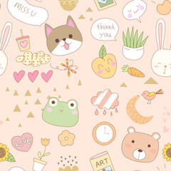 seamless pattern with animals