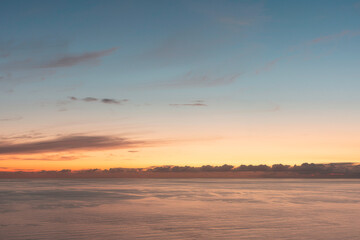 Sunset over sea