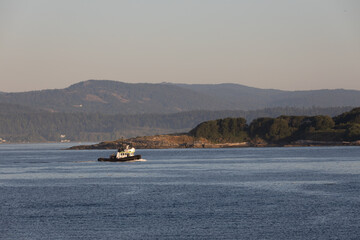 Tug Boat entering the Inner Harbour of Victoria
