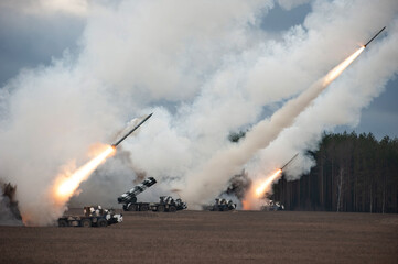 Launch of military missiles