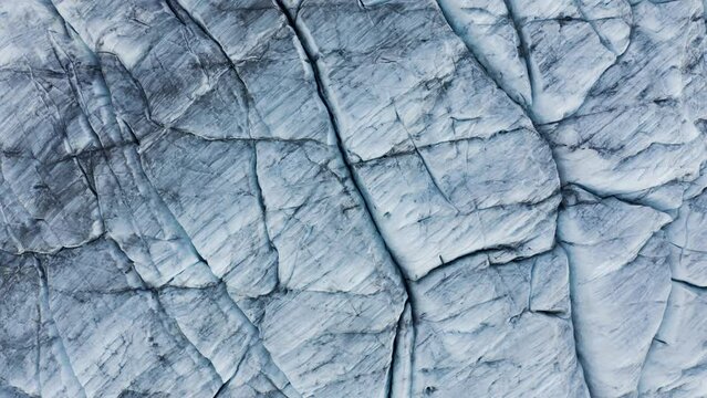 Abstract aerial view of Aletsch Glacier ice formation, Valais, Switzerland.