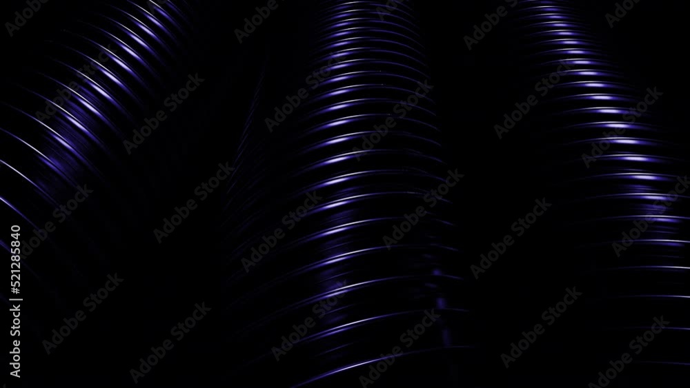Poster background with moving pipes and rings. design. rings on pipe in dark space. moving 3d tubes with ri