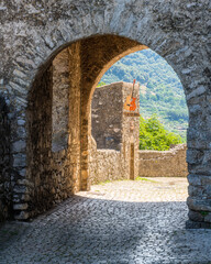 The beautiful village of Bassiano, in the Province of Latina, Lazio, central Italy.