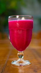 glass of red juice