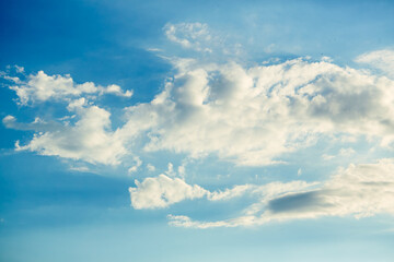 Very beautiful blue sky with clouds