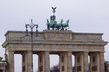 Berlin, Germany: detail of the top side of the Brandenburger Tor (Brandenburg Gate) © Marco