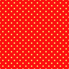 Seamless surface pattern with symmetric geometric ornament. Round spots texture. Circles abstract background. Polka dot motif. For digital paper, textile print, web design. Vector art illustration