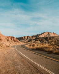 Winding road in Valley of Fire