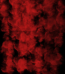 Hand painted watercolor red , abstract background illustration