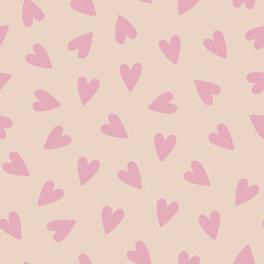 Pink hearts pattern