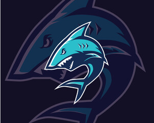 Obraz premium Shark with Intimidate Expression match for your esport logo