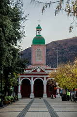 Church in the town of San Jos&eacute; de Maipo in the metropolitan region of Santiago, Chile