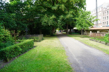 Assitens Cemetery, where the famous Danish writer Hans Christian Andersen, philosophers and writers are buried. 