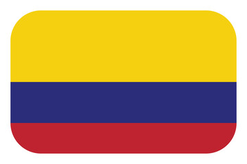 Fototapeta premium Flag of Colombia. Colombian national symbol in official colors. Template icon. Abstract vector background