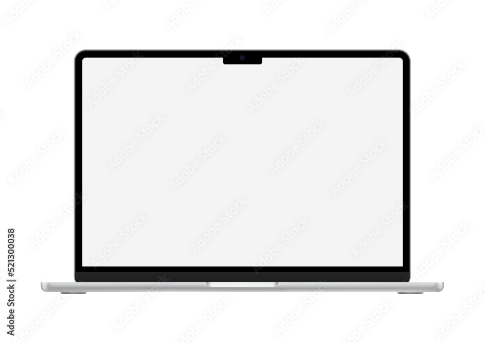 Poster notebook with silver frame mockup