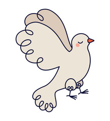 white dove illustration
